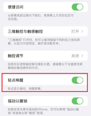 巧家苹果授权维修站分享iPhone轻点无法唤醒怎么办 