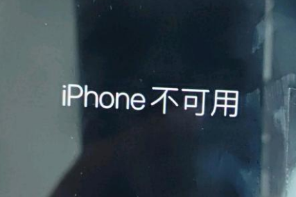 巧家苹果服务网点分享锁屏界面显示“iPhone 不可用”如何解决 