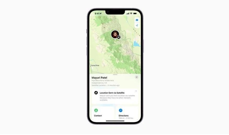 巧家苹果14维修分享iPhone14系列中 FindMy功能通过卫星分享位置方法教程 