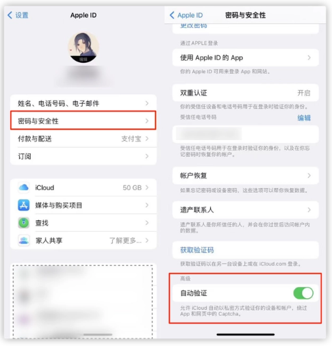 巧家苹果手机维修分享iOS 16 自动验证功能开启方法 