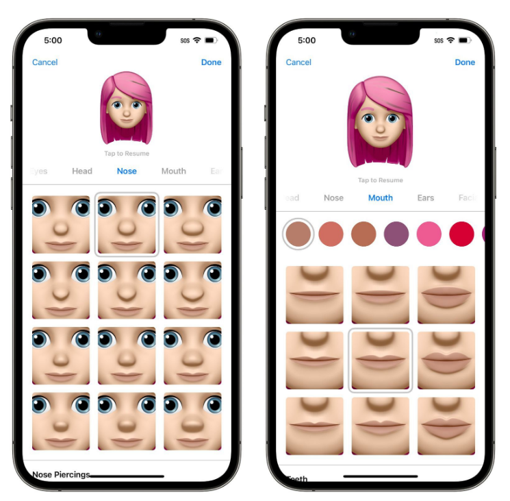 巧家苹果手机维修分享​iOS 16中的拟我表情有了哪些变化和升级 